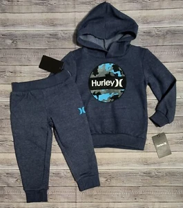 New! Toddler Boy's Hurley Fleece Logo Sweatshirt and Pants Outfit 2T 3T 4T - Picture 1 of 3