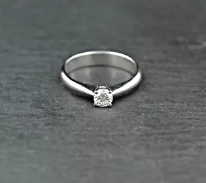 ZEN Klassischer RING mit DIAMANT Solitär | 0,37ct. | 750 Weißgold - Bild 1 von 8