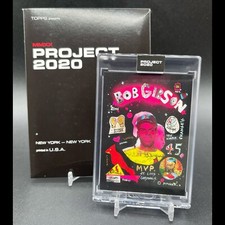 2020 Topps PROJECT 2020 Card #108 BOB GIBSON by Gregory Siff A101