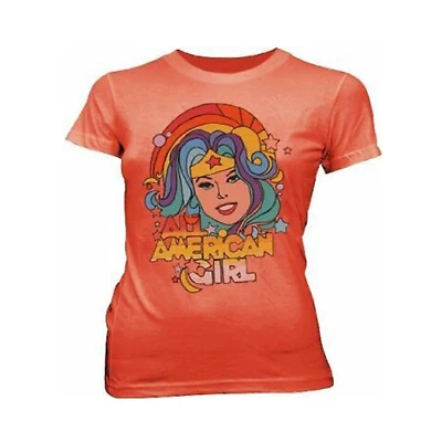Женская футболка Junior's 1970-е Wonder Woman All American Girl винтаж - Изображение 1 из 4