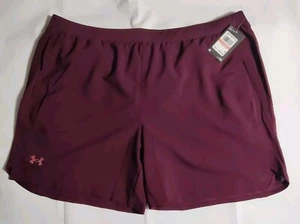 Under Armour- Launch 7" Athletic Lined Men's Shorts Burgundy W/ pockets Size 3XL - Bild 1 von 12