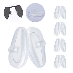 Silicone Replacement Crystal Clear Nose Piece For-Oakley Conductor 6/Conductor 8 - Picture 1 of 9