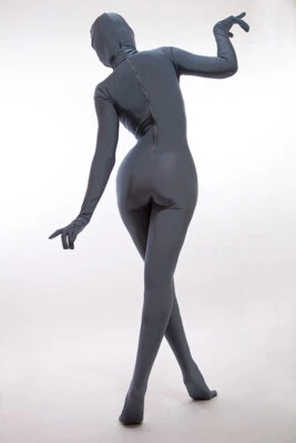 Lycra Ganzanzug Catsuit mit abnehmbarer Haube. - Bild 1 von 3