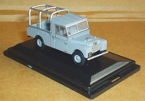 OXFORD DIECAST LAND ROVER SERIES 1 109 GREY CAGE BACK MODEL VEHICLE 1:76 SCALE - Picture 1 of 5