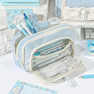 Stylische Federtasche mit Kordelzugverschluss - geräumig & ideal für Schule Essenti - Bild 1 von 22