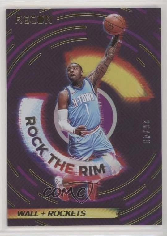 2020-21 Panini Recon Rock the Rim Purple /49 John Wall #14 - Image 1 of 2