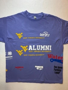 Mario's Fishbowl West Virginia University Alumni Purple T Shirt WVU Towing XL - Picture 1 of 12