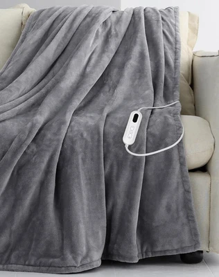 CORIWELL SS09 flannel heated blanket 160x120cm 9 heat settings 1-9h timer 160W - Image 1 of 4