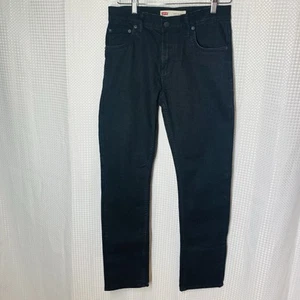 Levis Boys 511 Slim Black Tag Black Denim Jeans Size 16 Regular 28X28 School - Picture 1 of 23