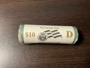 2010 D U.S. Mint roll America the beautiful Qtrs. Hot springs Arkansas - Picture 1 of 3