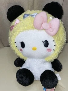 Panda Hello Kitty 2L Ribbon Hood Big Plush Toy 2012 UnUsed - Picture 1 of 8