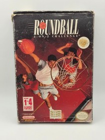 Roundball 2 on 2 Challenge (Nintendo, NES 1992) Complete CIB- Tested & Working