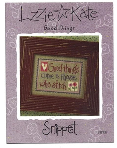 Good Things Snippet Lizzie Kate Cross Stitch Pattern #572 - Picture 1 of 1