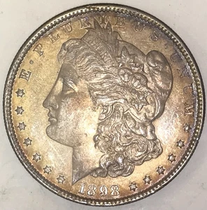1898-P Morgan Silber Dollar 1 $ - Stempelglanz - 1c - Bild 1 von 2