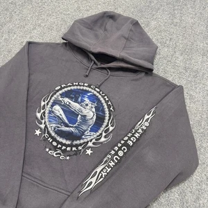 West Coast Choppers Hoodie Herren Medium Orange County Baumwollmischung Biker grau - Bild 1 von 8