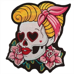 Rockabilly Gal Iron On Back Patch - Picture 1 of 1