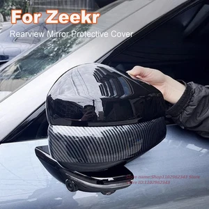 Car Rearview Mirror Cover ABS Carbon Fiber Protective Case For Zeekr 7X X 007 - Bild 1 von 8