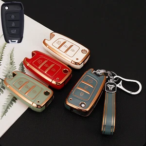 For HYUNDAI Venue Accent Elantra 3 Button Remote Smart Key Fob TPU Case Cover - Foto 1 di 21
