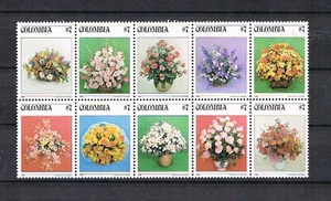 Kolumbien 1982 Satz 1579/88 Blumen/Flora postfrisch - Picture 1 of 1