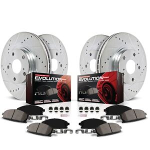 K2726 Powerstop 4-Wheel Set Brake Disc and Pad Kits Front & Rear for Celica