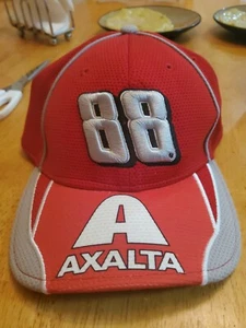 Dale Earnhardt Jr 88 Axalta Coating Systems New Era Red Fitted Hat Cap Size M/L - Picture 1 of 10