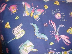 Daisy Kingdom Fabric #3863 "Bugzy Allover" 44 Inch Insect Fabric - 1/2 yd - Picture 1 of 1