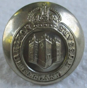 British Army: "NORTHUMBERLAND HUSSARS NICKEL BUTTON" (Large, 22mm, WW2 Period) - Bild 1 von 3