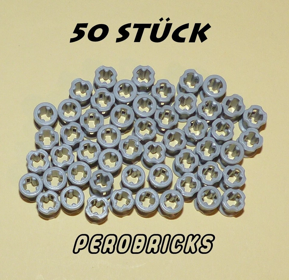 Lego Technik Technic  50 x Stopper groß neu-hellgrau #3713 #42798 (Beispielfoto) - Bild 1 von 1