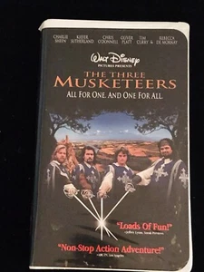 The Three Musketeers Walt Disney Clamshell PG Charlie Sheen - Picture 1 of 3