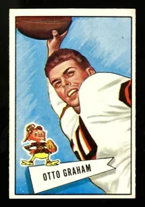 1952 BOWMAN LARGE #2 OTTO GRAHAM REALLY HIGH QUALITY ORIGINAL ONE OWNER CARD - Bild 1 von 2