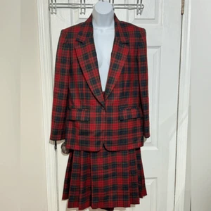 Pendleton Vintage Royal Stewart Tartan schottisch kariert Wolle Jacke und Rock Set - Bild 1 von 14