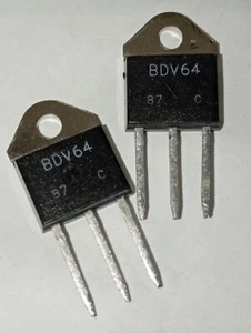BDV64C Transistor NOS BDW 64C Lot 2 Pcs F6h31/5 - Picture 1 of 3