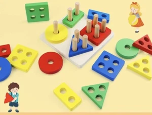 Montessori Toys for 1 2 3 Year Old Boys Girls, Sensory Toys for Toddlers KidGift - Picture 1 of 6