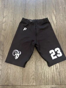 Boys Pro 7v7 Rams Football Team Compression Shorts Spandex Black Large - Picture 1 of 1