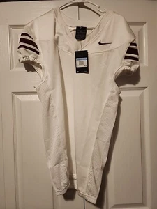 Nike Football Performance Jersey Mesh Vented Men Med White Burgundy CI3767 115 - Picture 1 of 6