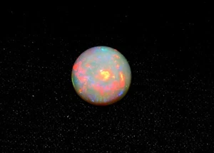 Ethiopian Welo Fire Opal Round Cabochon Loose Gemstone 11.5x7.6 mm F3484 - Picture 1 of 4