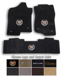 Cadillac Escalade EXT 3pc Classic Loop Carpet Floor Mats - Choose Color & Logo - Picture 1 of 12