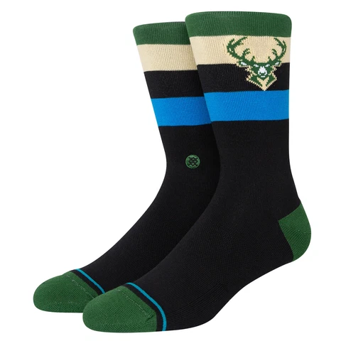 Stance Milwaukee Bucks Stripe Crew Socks Cover