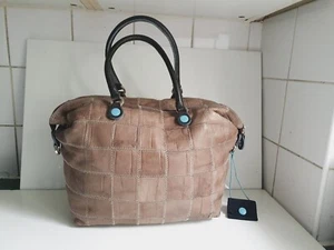 Gabs Franco Gabrielli Italy Patchwork Leather Convertible Tote Shoulder Bag - Picture 1 of 20