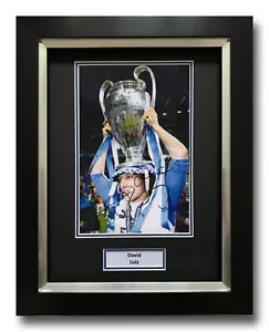 EXHIBICIÓN DE FOTOS ENMARCADA FIRMADA A MANO DAVID LUIZ - AUTÓGRAFO CHELSEA - FÚTBOL. - Imagen 1 de 1