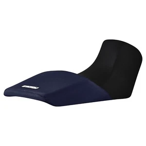2004-11 Suzuki DL 650 V-Strom Seat Cover by Enjoy BLACK FRONT KTM BLUE REAR #398 - Picture 1 of 4