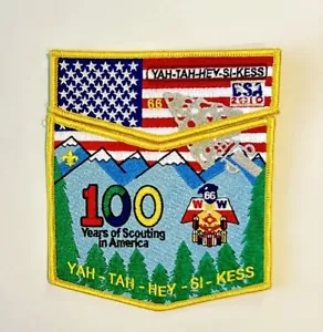 OA BSA YAH-TAH-HEY-SI-KESS 2010 100 YR SCOUTING ANNIVERSARY YELLOW BDR 400 MADE - Picture 1 of 2