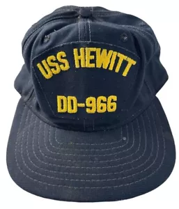 USS Hewitt DD-966 Embroidered Hat U.S Military Navy Baseball Cap Vintage - Picture 1 of 10