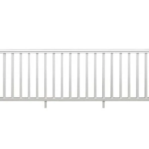 Traditional White PolyComposite Rail Kit 8 ft. x 36 in. Front Porch Patio NEW - Picture 1 of 4