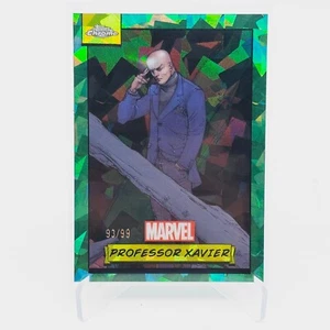 2024 Topps Chrome Marvel PROFESSOR XAVIER Green Sapphire Refractor /99 🔥 - Imagen 1 de 2