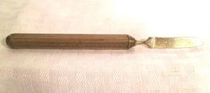 Vintage Messing Messer Brieföffner geätzt 6" - Bild 1 von 4