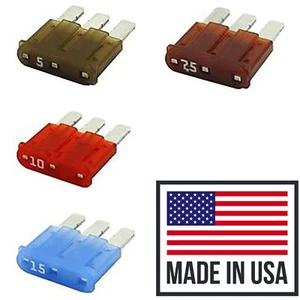 Fusible mini hoja automotriz Micro3 / ATL / Micro 3 5 - 15 amperios 32 V EE. UU. - paquete de 50 - Imagen 1 de 7