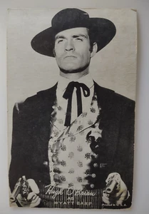 Hugh O'Brian Wyatt Earp Arcade Trade Card Actor Original Exhibit West TV Cowboy - Picture 1 of 1