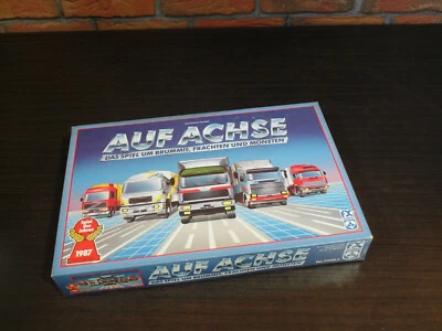AUF ACHSE Vintage Brettspiel "DAS SPIEL UM BRUMMIS, FRACHTEN UND MONETEN" - Bild 1 von 4