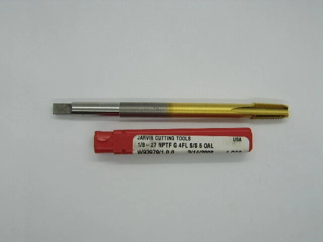 JARVIS 1/8-27 X 5" OAL NPTF TAP TINCOATED   - Image 1 of 1